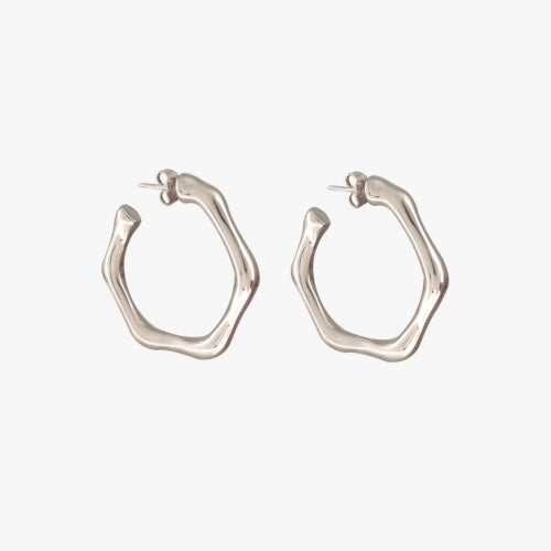 Bamboo Hoop Earrings