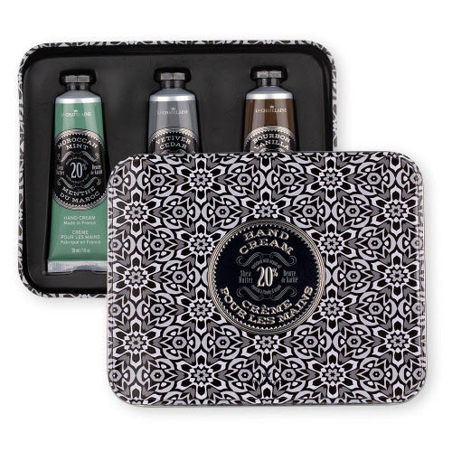 Hand Cream Trio Tin | Gray Mosaic