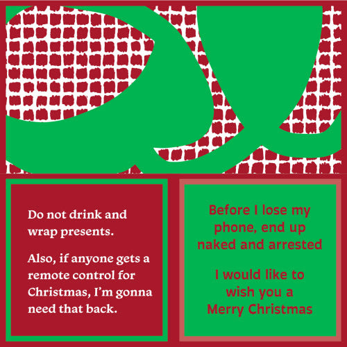 Double-Sided Cocktail Napkin | Christmas