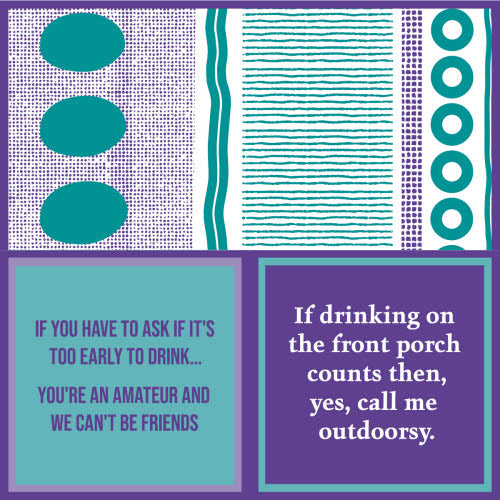 Double-Sided Cocktail Napkin