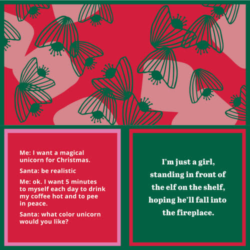Double-Sided Cocktail Napkin | Christmas
