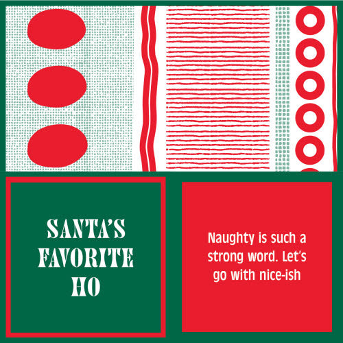 Double-Sided Cocktail Napkin | Christmas