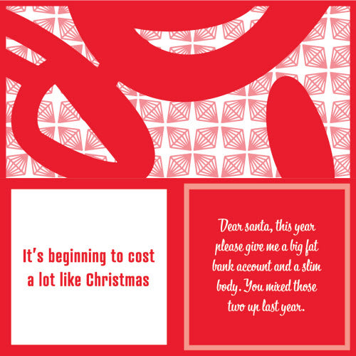 Double-Sided Cocktail Napkin | Christmas