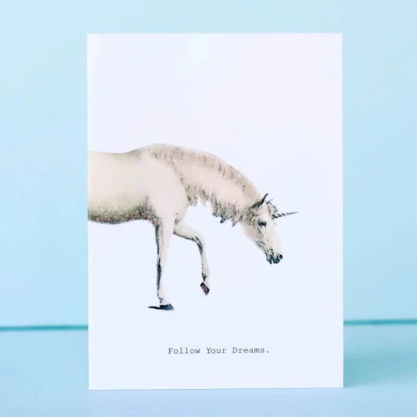 Follow Your Dreams Unicorn Greeting Card