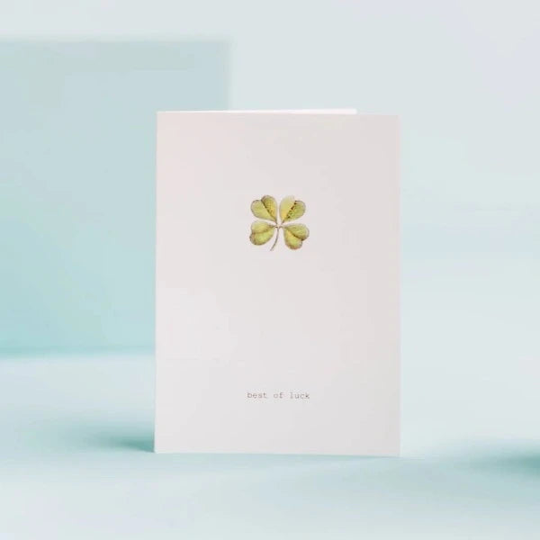 Good Luck Clover Greeting Card