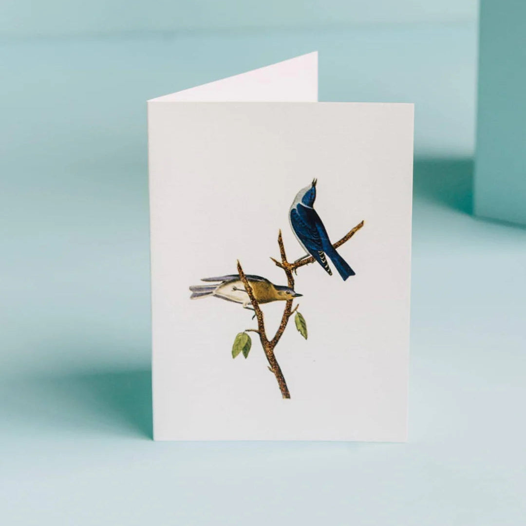 Blue Birds Greeting Card