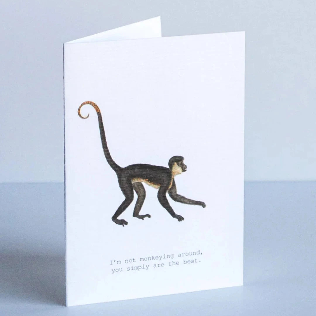 Monkeying Around Greeting Card