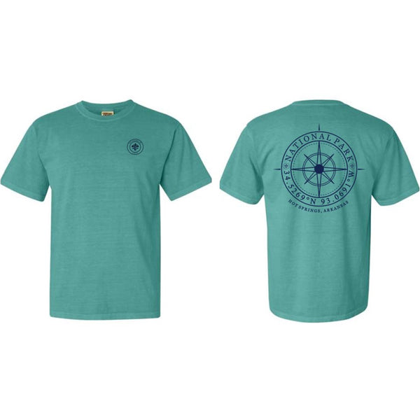 National Park Compass Tee | Seafoam