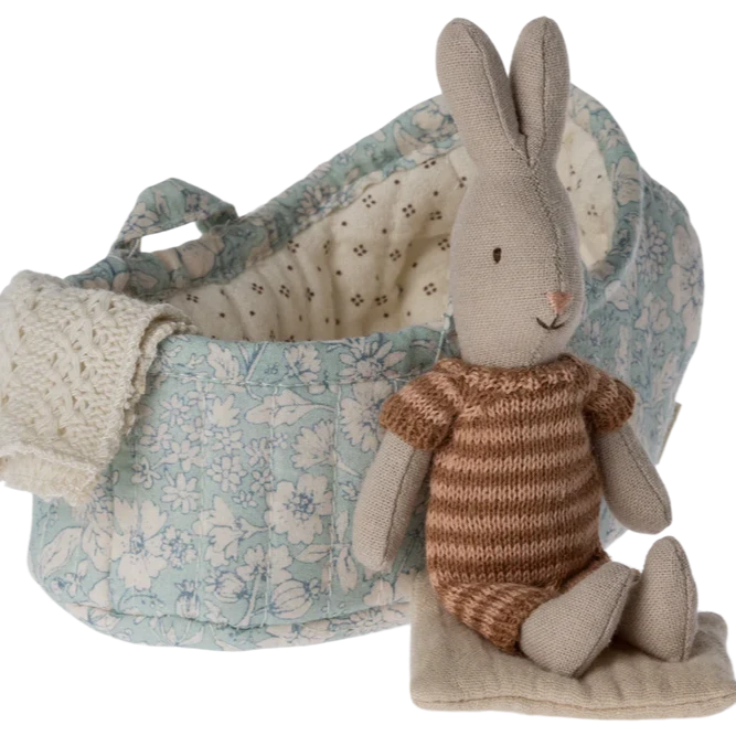 Micro Rabbit in Carrying Cot