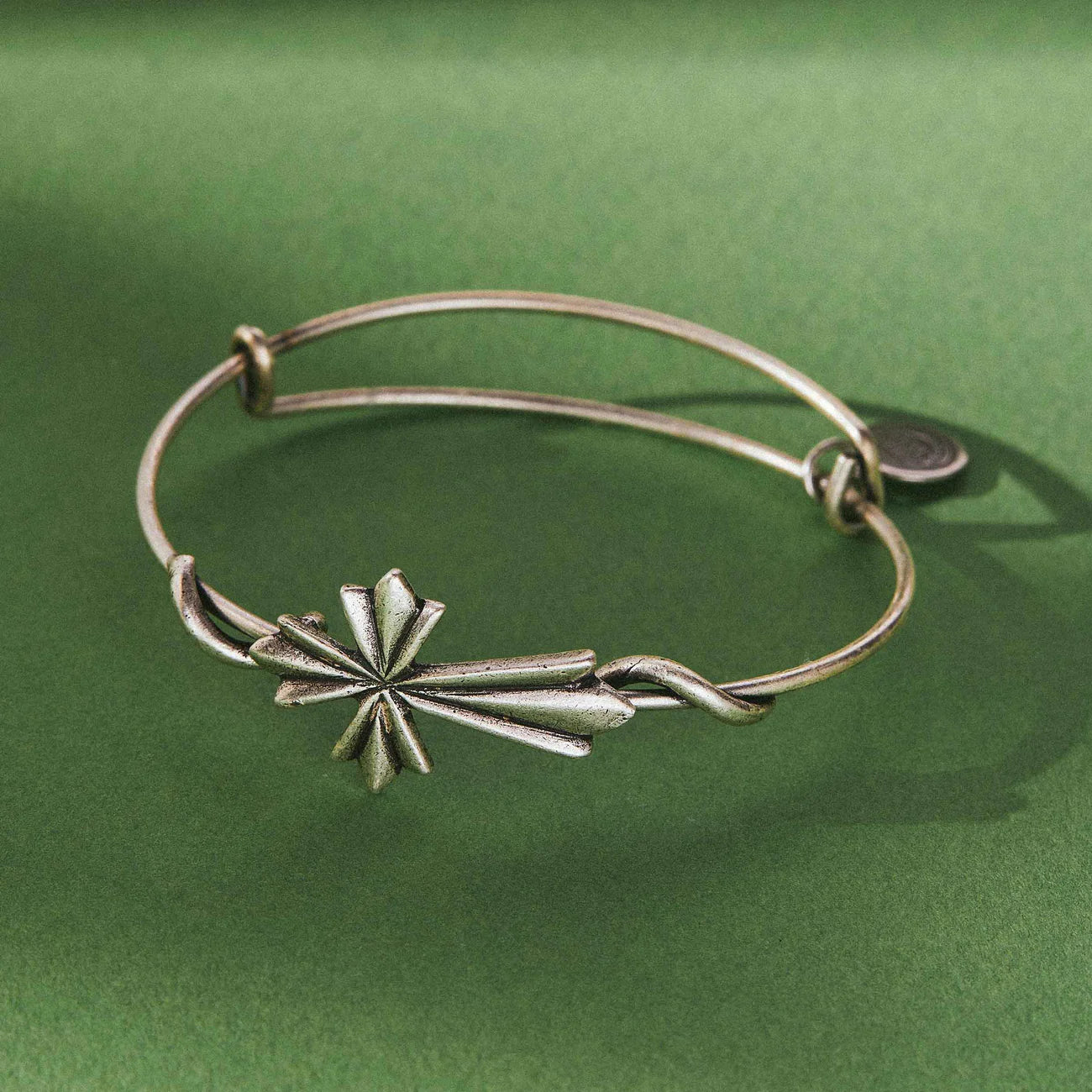 Ornate Cross Symbol Wrap Bangle