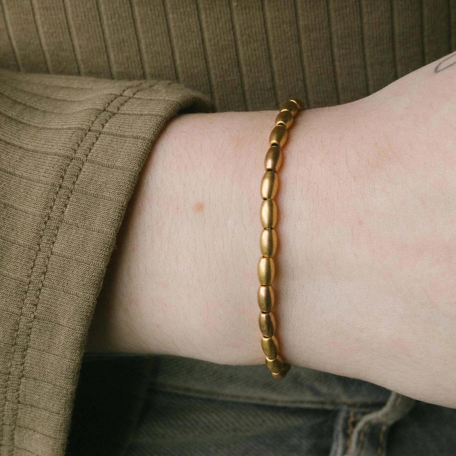 Catch My Drift Beaded Stretch Bracelet