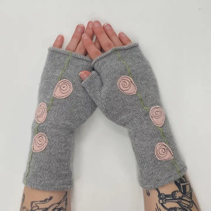 Fingerless Cashmere Gloves | Rosebud