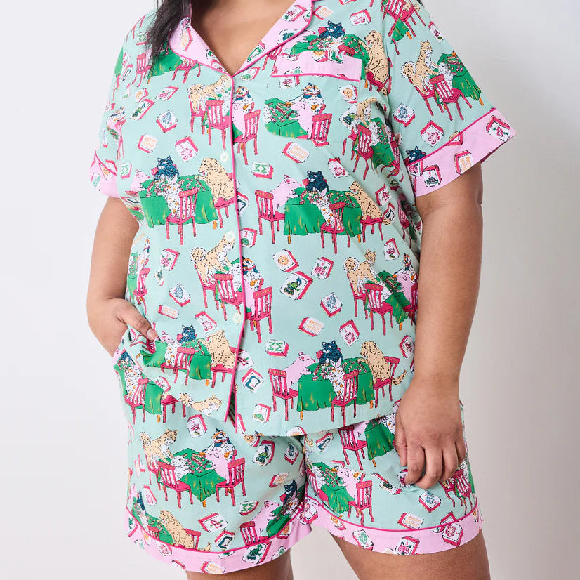 Short PJ Set | Mahjong Menagerie