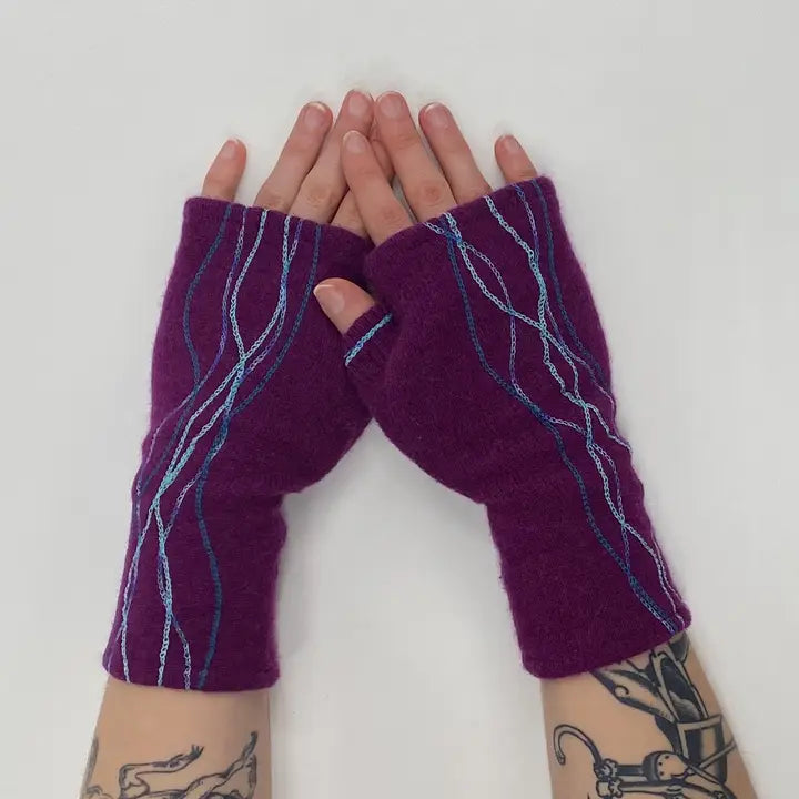 Fingerless Cashmere Gloves | Squiggle
