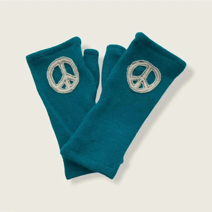 Fingerless Cashmere Gloves | Peace