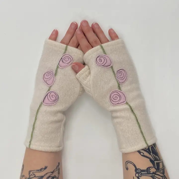 Fingerless Cashmere Gloves | Rosebud