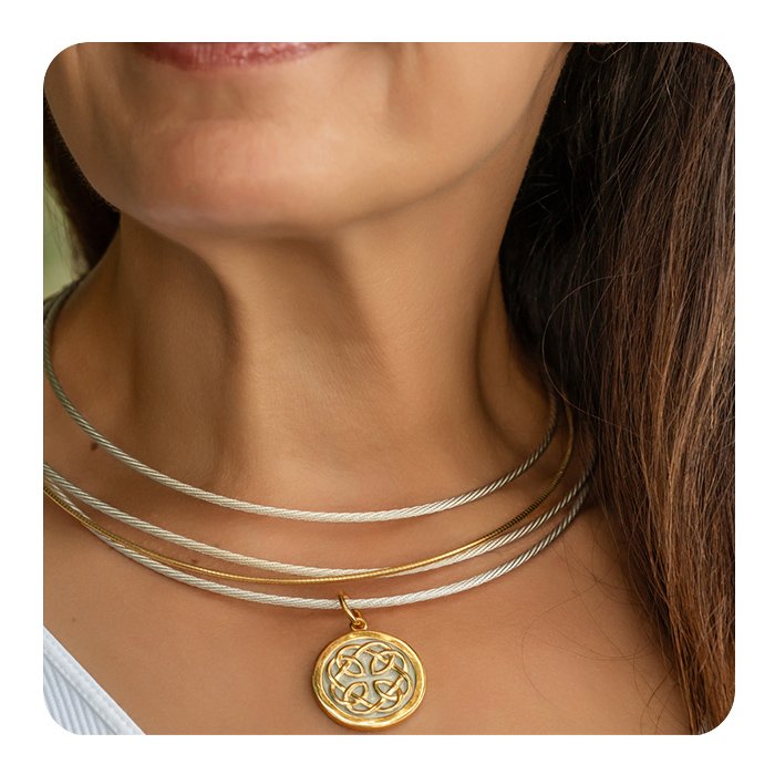 Lola Father & Daughter Pendant | Gold