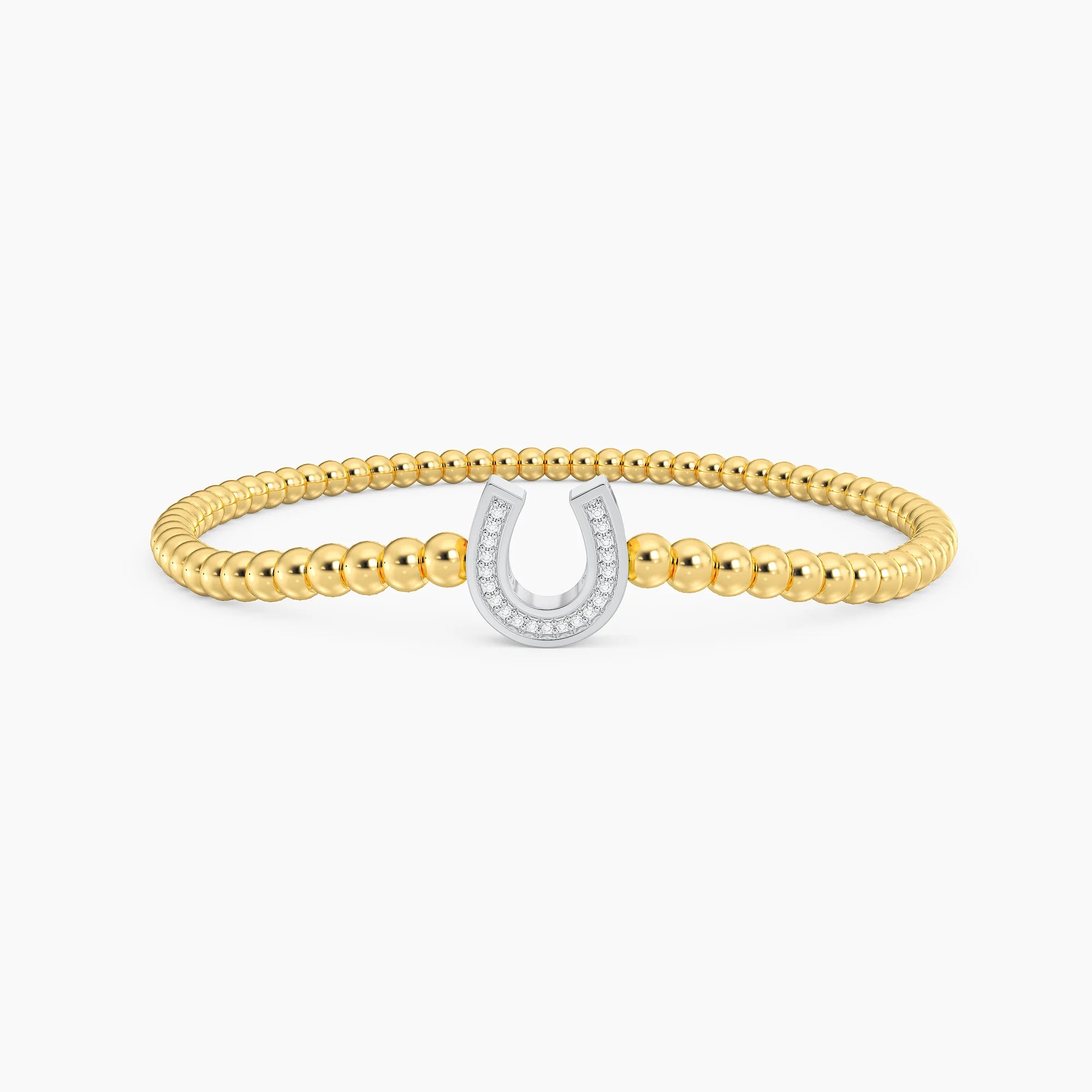 Lucky Horseshoe Beaded Bracelet