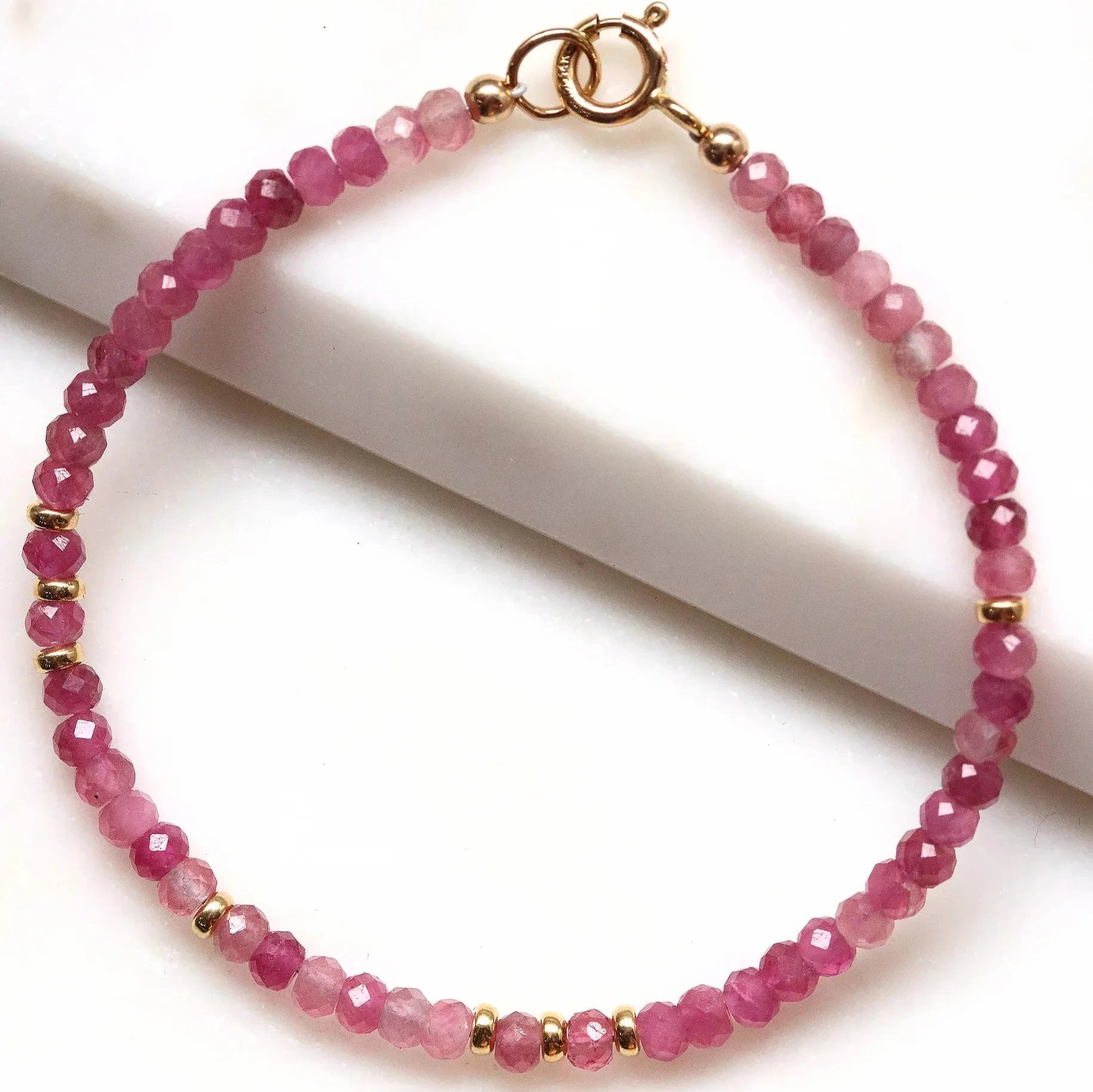 Pink Tourmaline Charis Bracelet