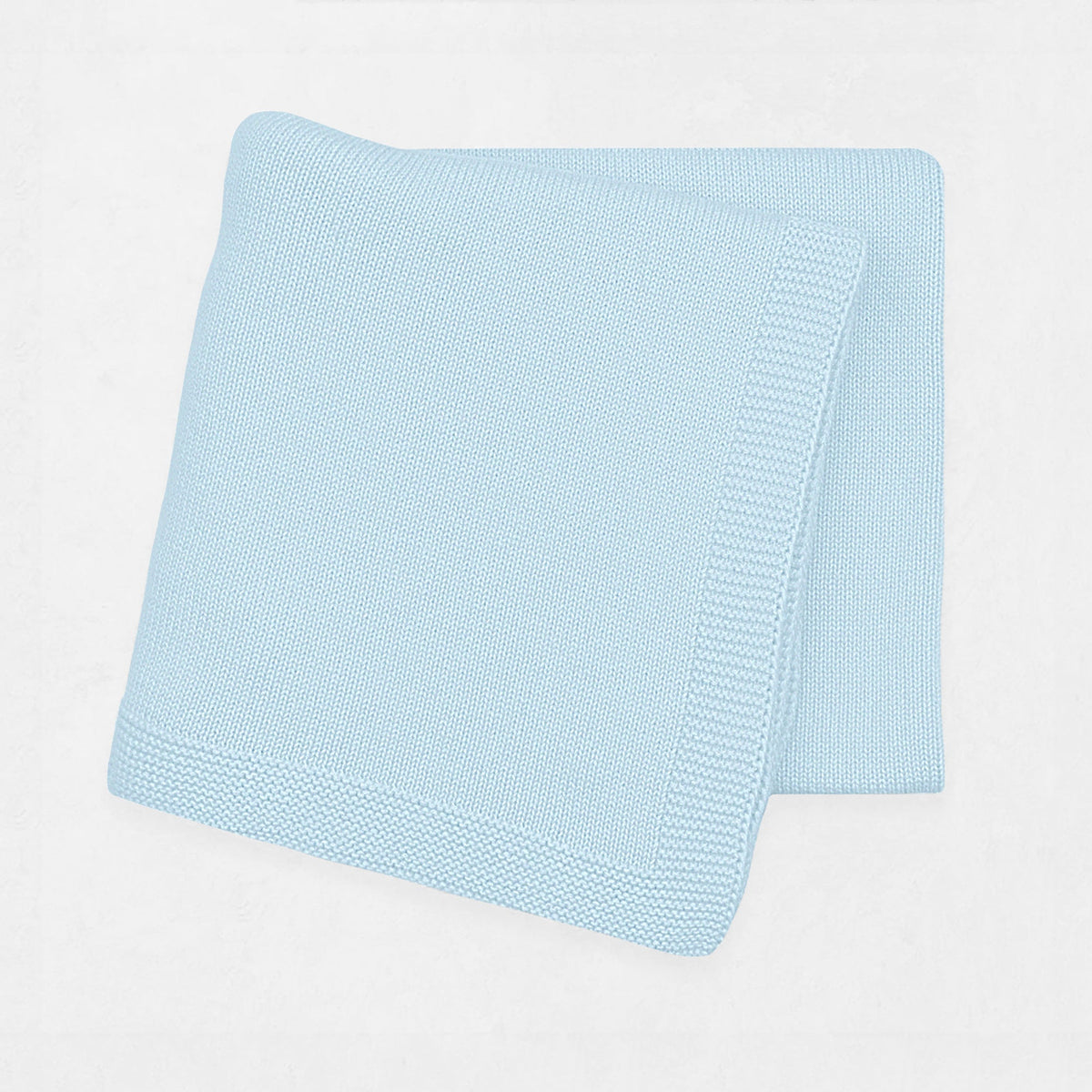 Flat Knit Baby Blanket