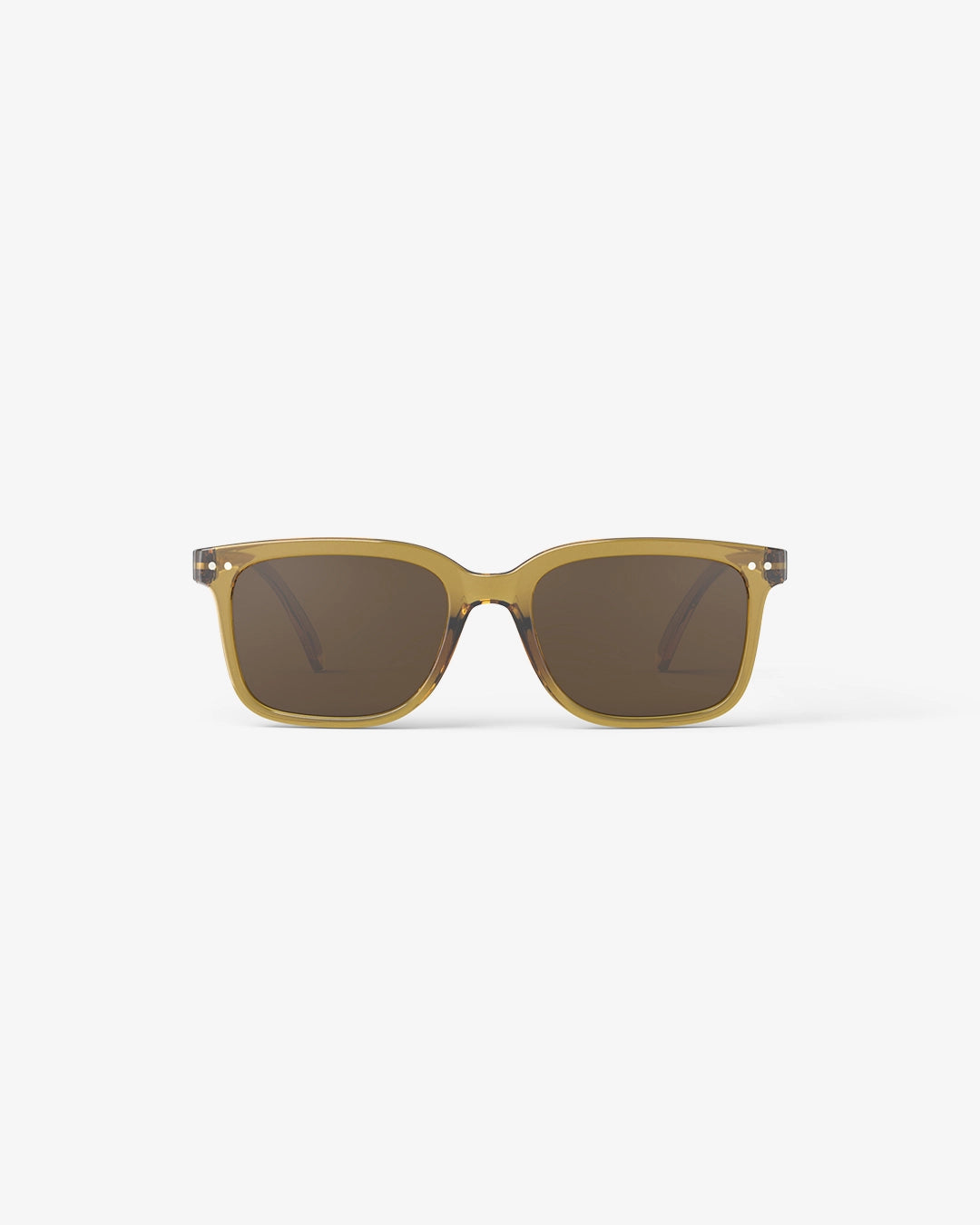 #L Golden Green Crystal Sunglasses