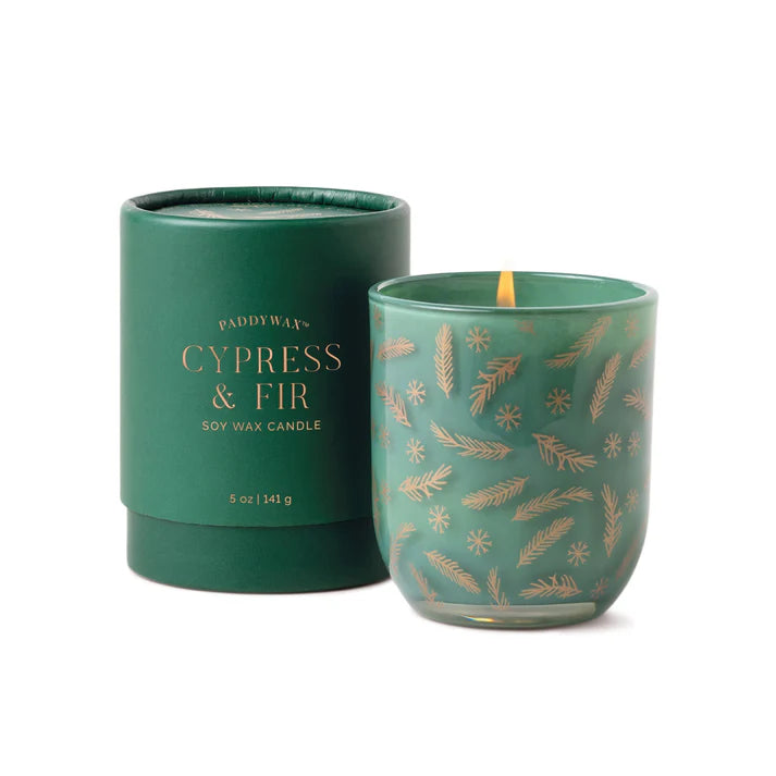 Cypress & Fir Candle | White Opaque Copper Decal