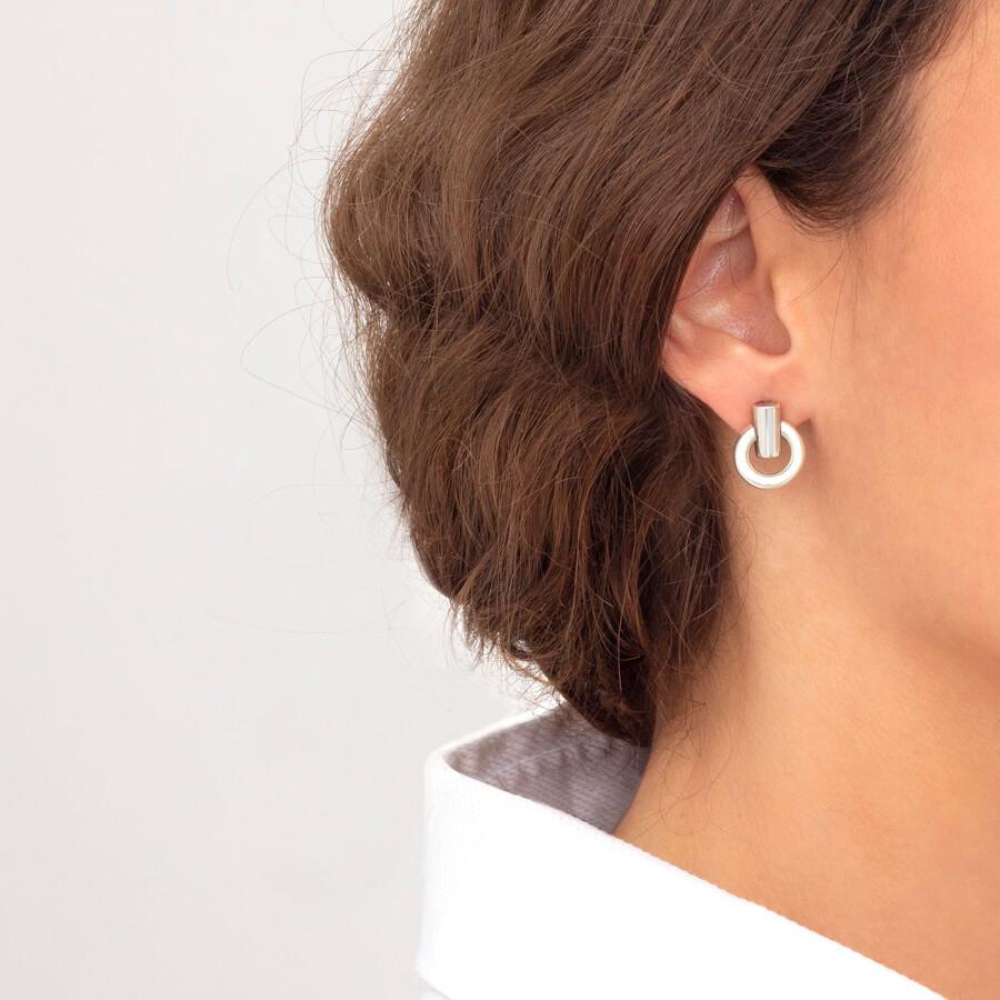 Minimalist Oatmeal Earrings