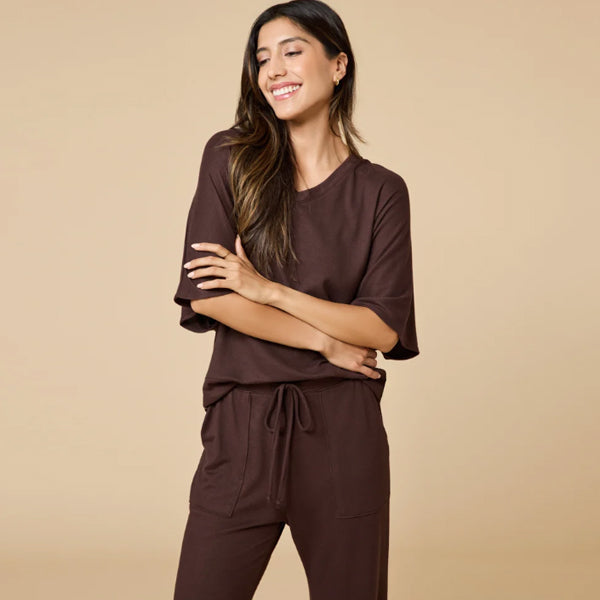 Dream Relaxed V-neck with Capri Lounge Set