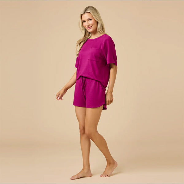 Dream Slouchy Tee Top with Shorts Lounge Set