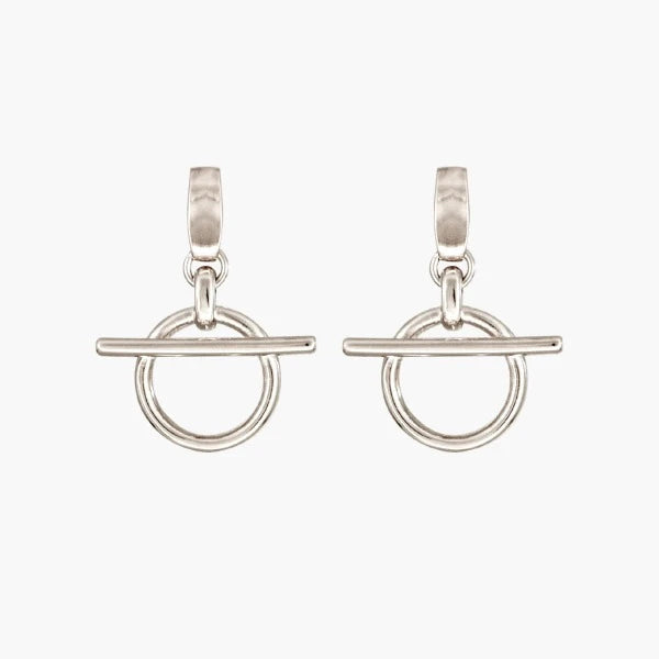 Circle and Bar Earrings