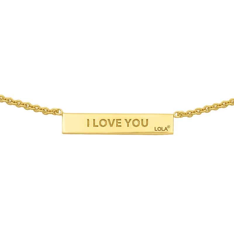 Lola 1-4-3 | Gold Bar Reversible Necklace | Medium