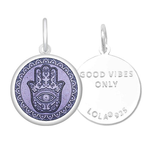 Lola Hamsa Pendant | Silver