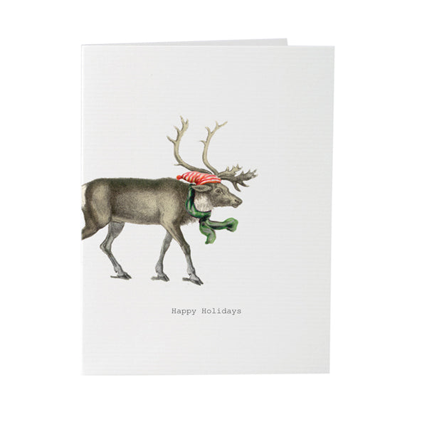 Happy Holidays Reindeer Greeting Card