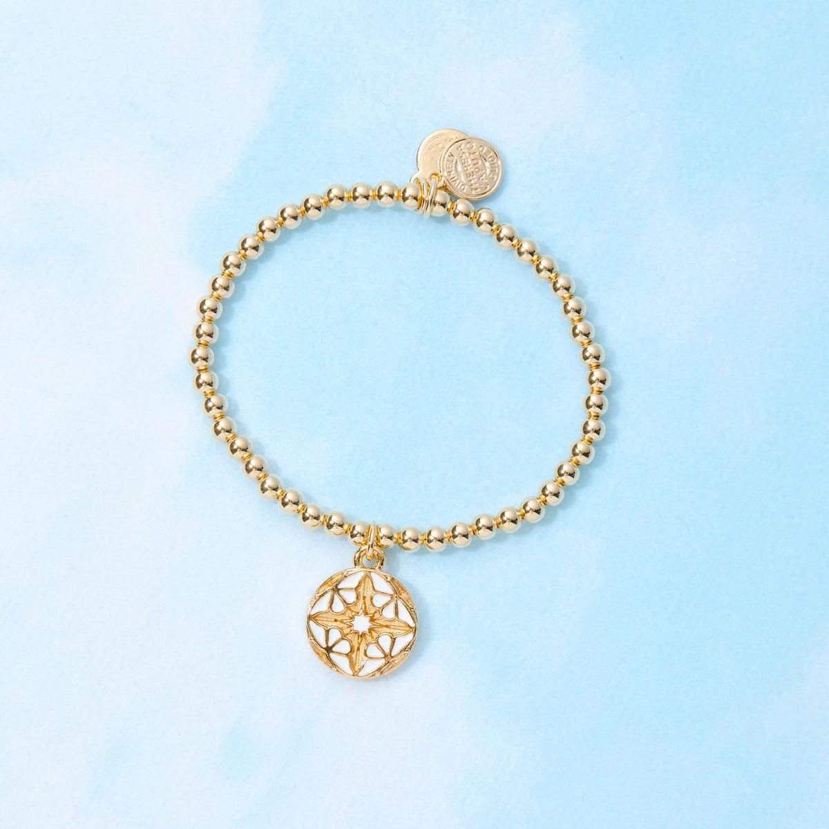 Beaded Stretch Bracelet (Butterfly)