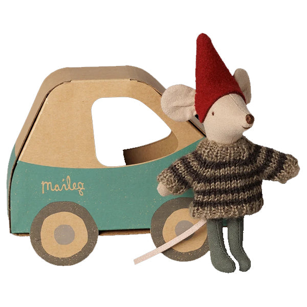 Christmas Mouse in Car Box