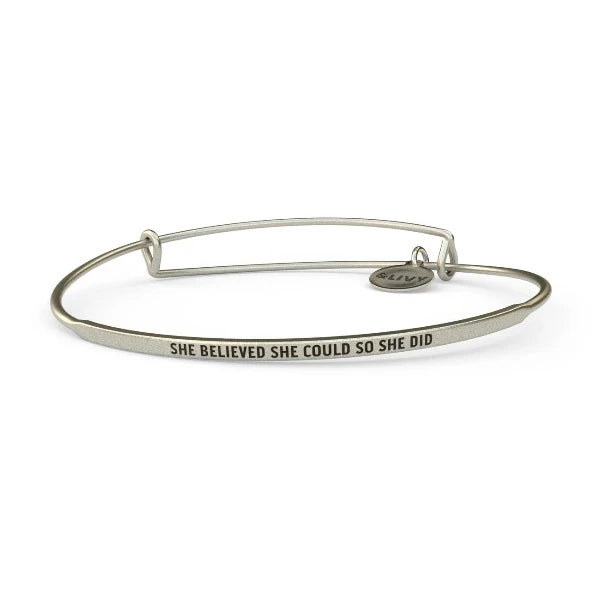 She Believed She Could So She Did Bangle | Posy