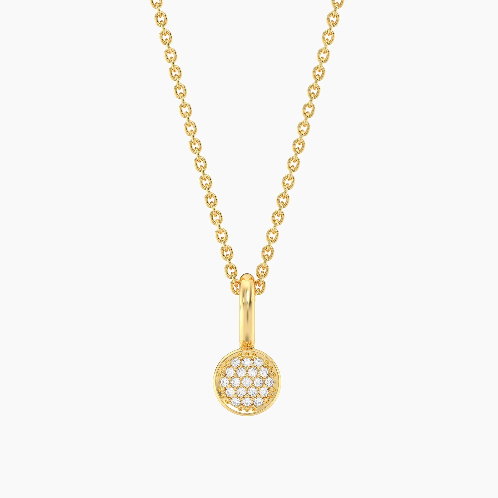 Small Circle Pendant Necklace