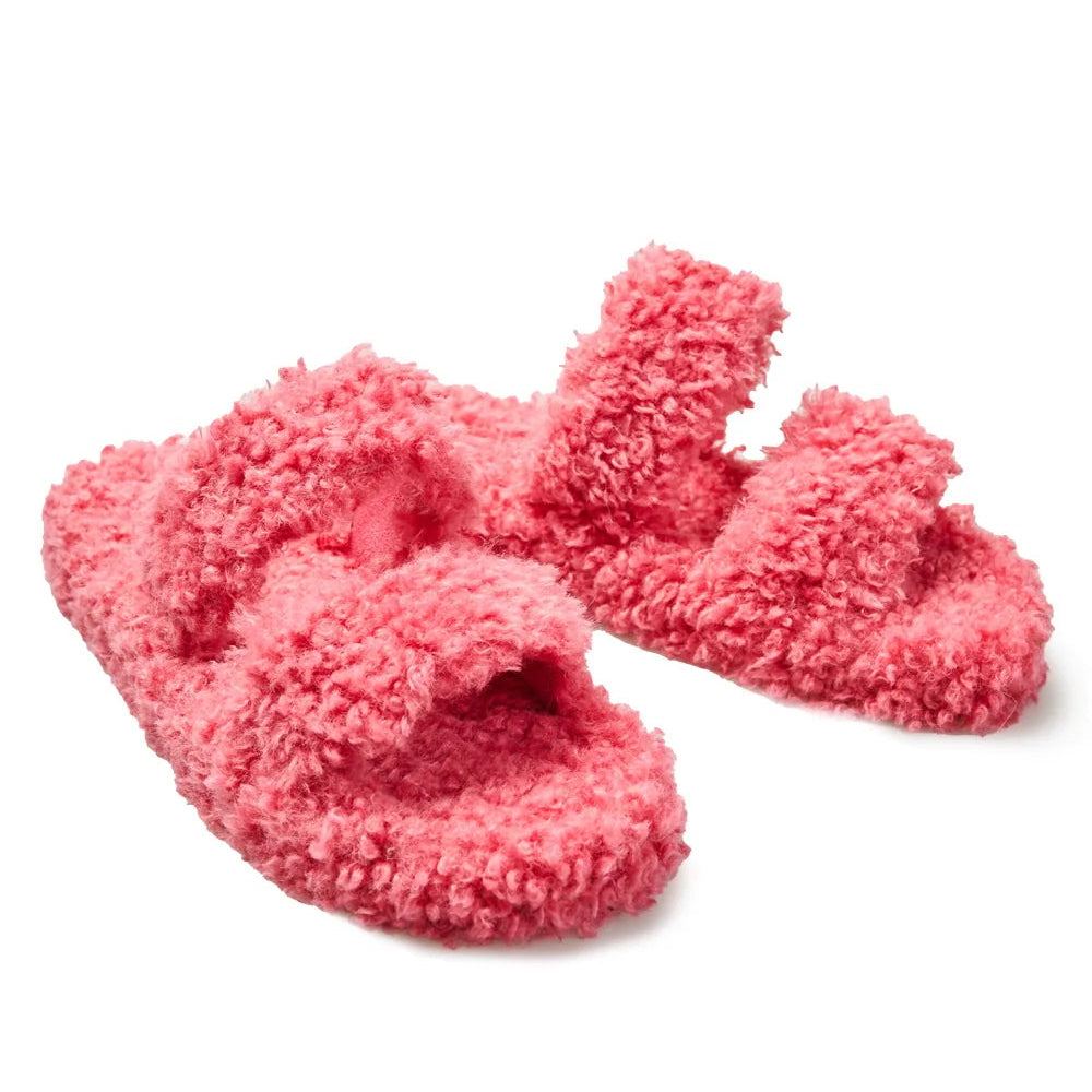 Sherpa Slide Slippers | Pink