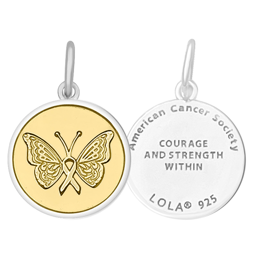 Lola Small Pendant | American Cancer Society Butterfly Gold