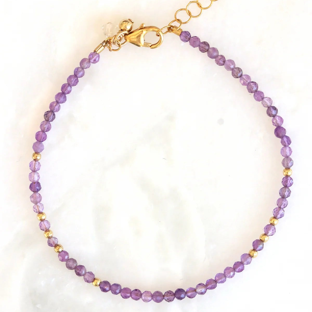 Amethyst Charm Bracelet