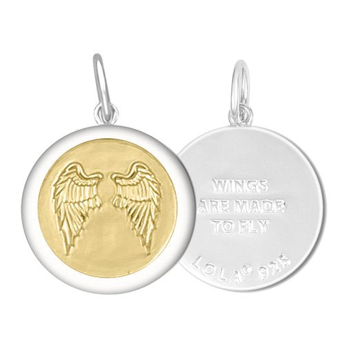 Lola Angel Wings Fly Pendant |  Gold