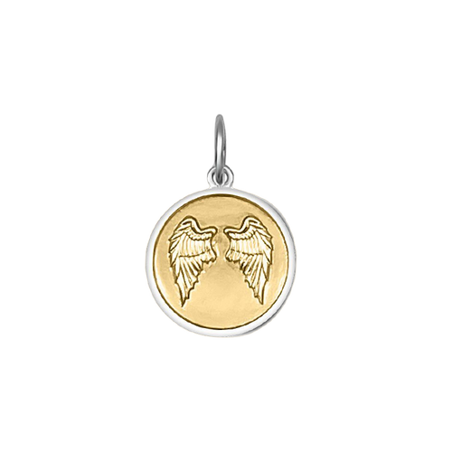 Lola Angel Wings Heart Pendant |  Gold