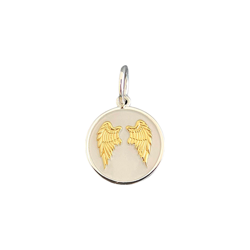 Lola Angel Wings Heart Pendant |  Gold