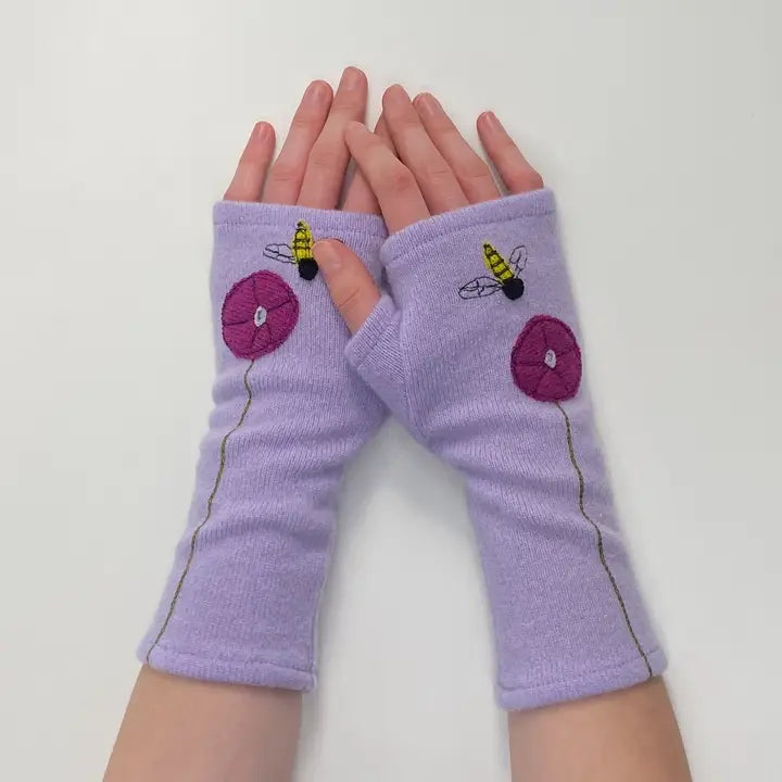 Fingerless Cashmere Gloves | Bee