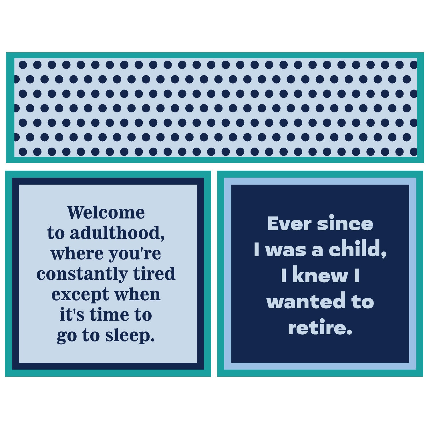 Double-Sided Cocktail Napkin