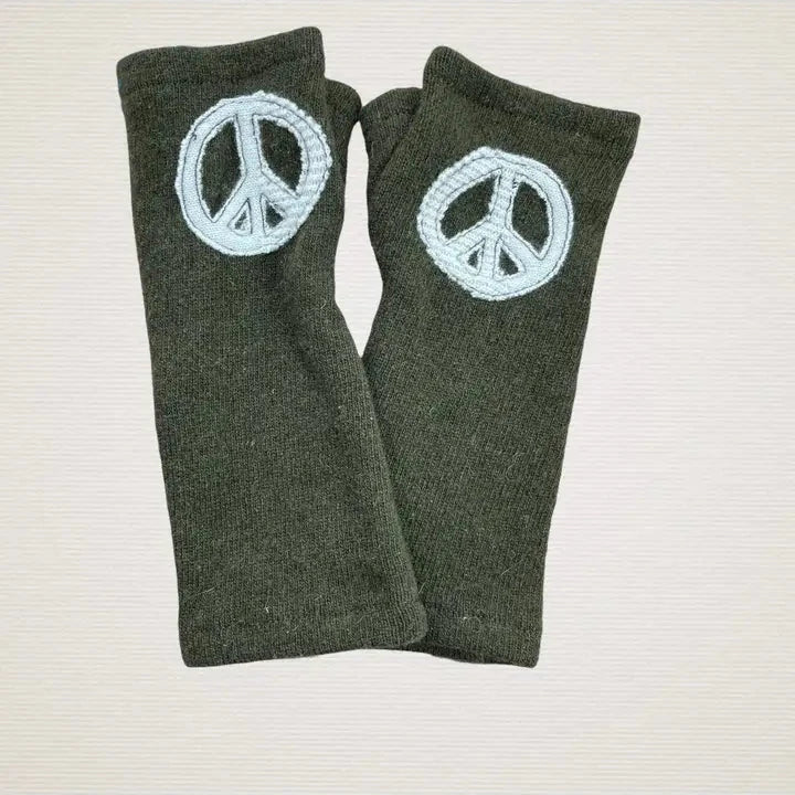 Fingerless Cashmere Gloves | Peace