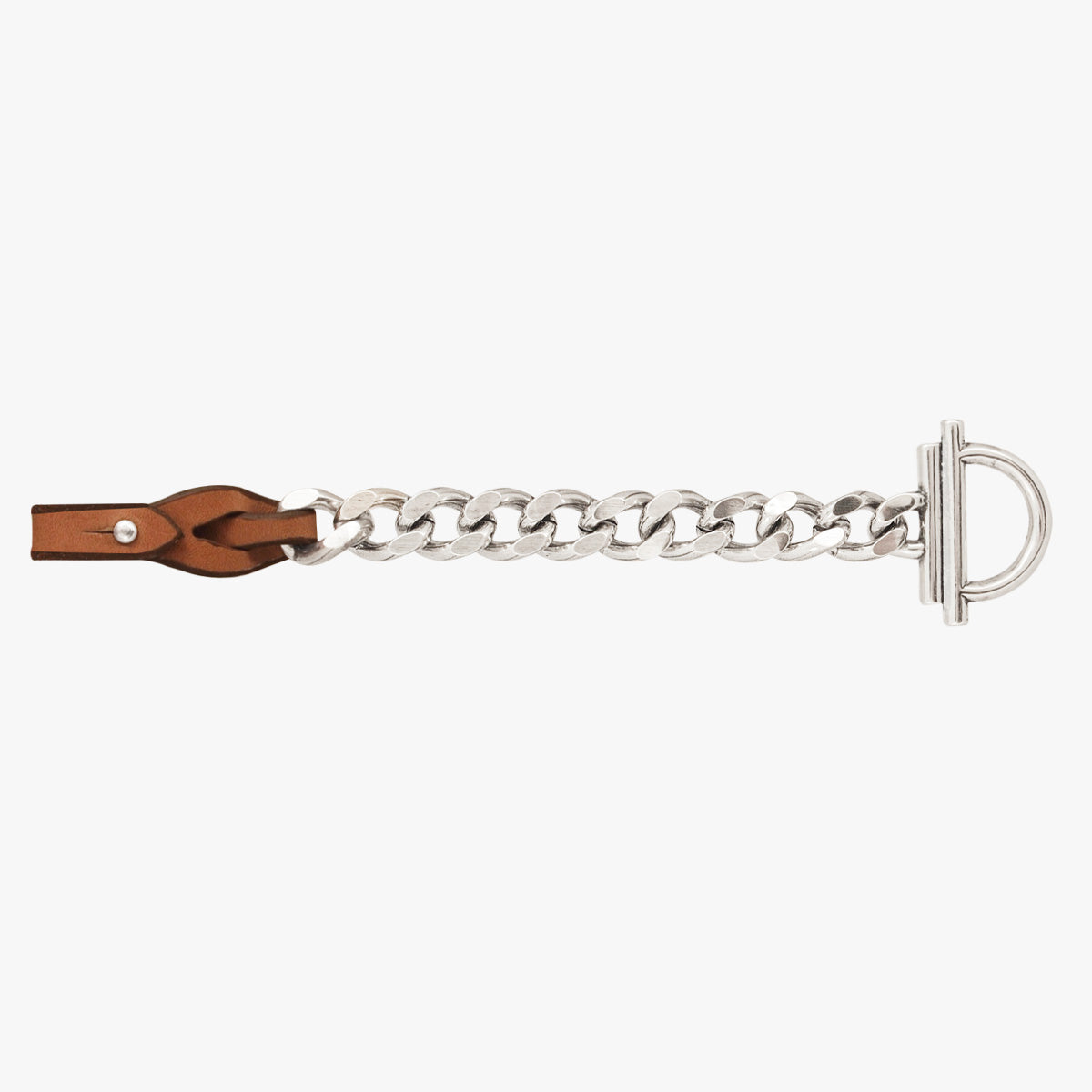 Silver Plated Brass Sunrise Chain Bracelet | Camel