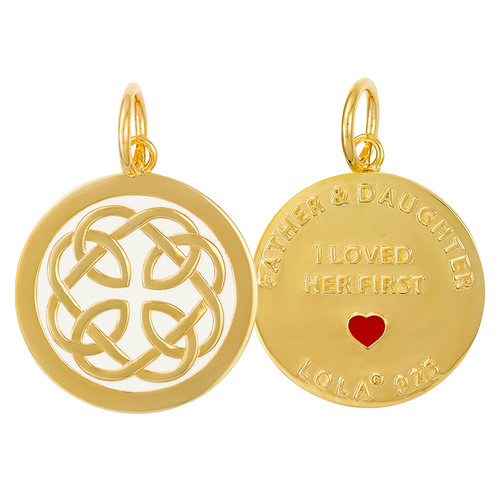 Lola Father & Daughter Pendant | Gold