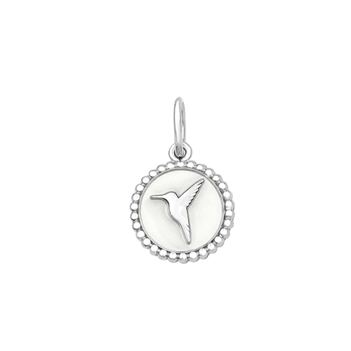 Lola Small Pendant | Silver Hummingbird