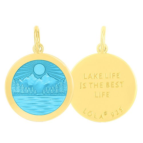 Lola Lake Life Pendant | Gold